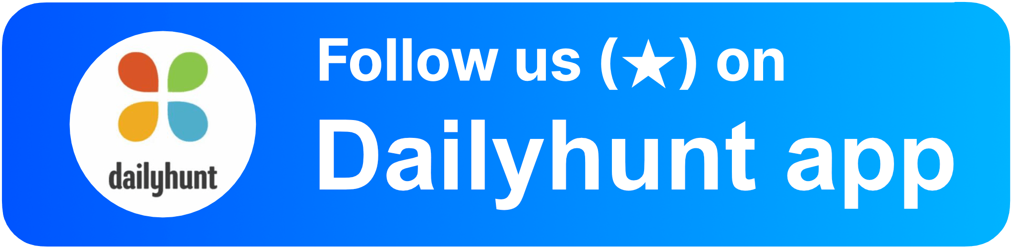Daily Hunt Logo Follow