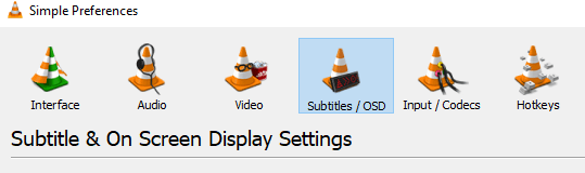 Subtitles / OSD