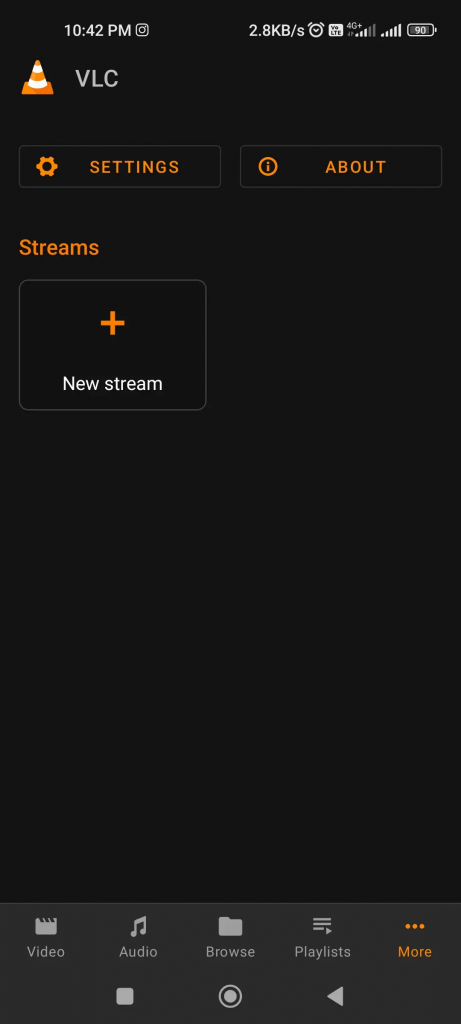 New stream